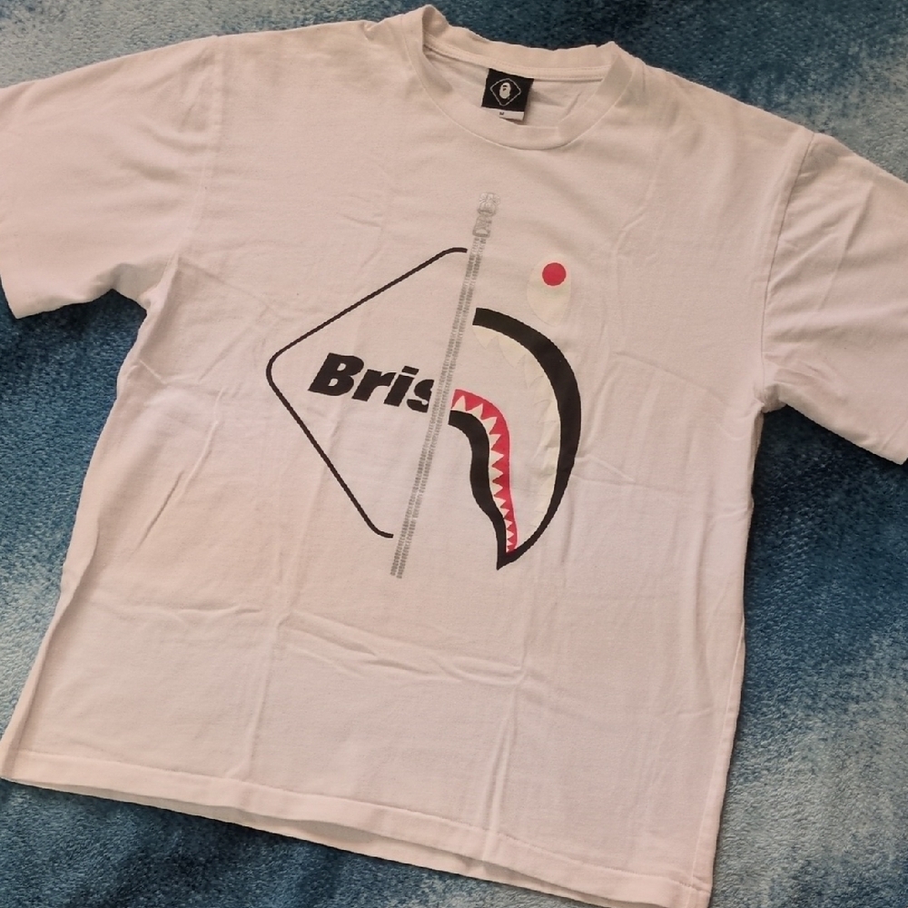 Bape White Graphic Short Sleeve Tee